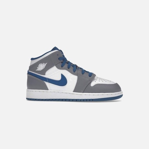 Jordan mid true blue - true, cement